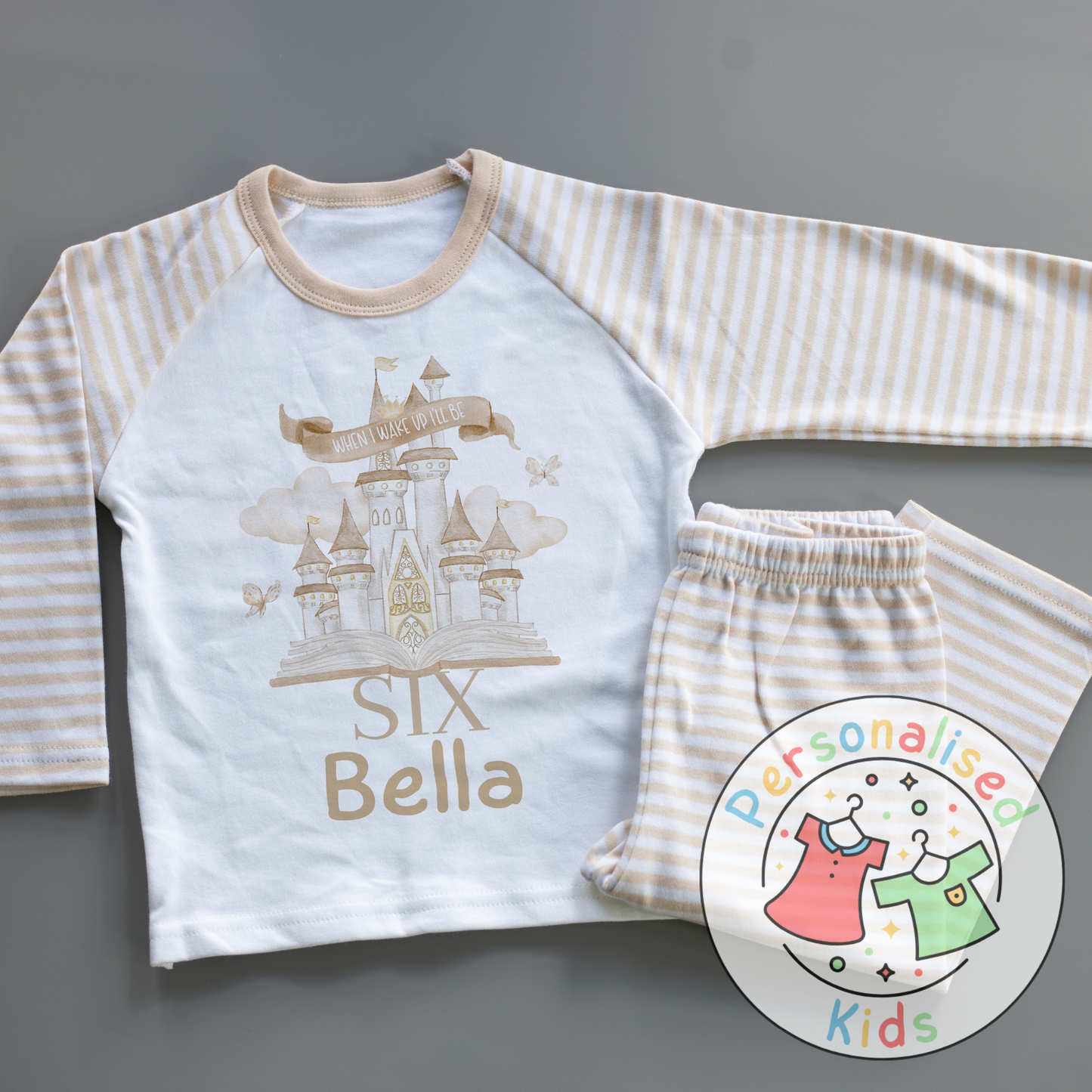 “When I Wake Up I Will Be…” Fairy Tale Castle Birthday Pyjamas – A Dreamy Way to Celebrate!