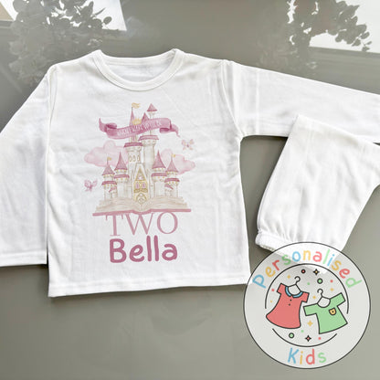 Personalized Fairy Tale Castle Pyjamas – Fit for a Little Princess!
