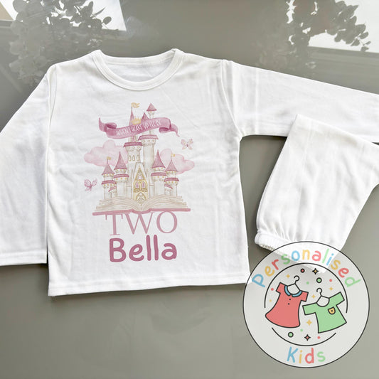 Personalized Fairy Tale Castle Pyjamas – Fit for a Little Princess!