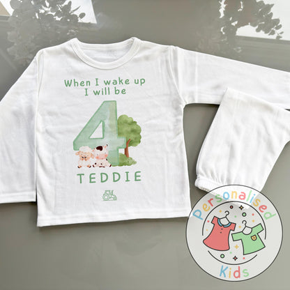 Personalized Farm Animal Birthday Pyjamas – Perfect for Little Farmers!