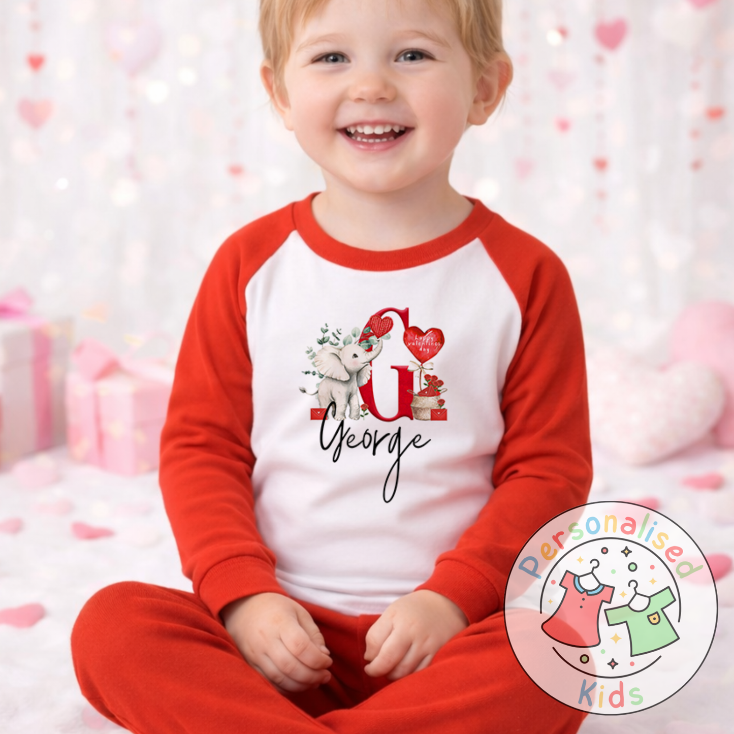 Personalised Valentine’s Pyjamas V012