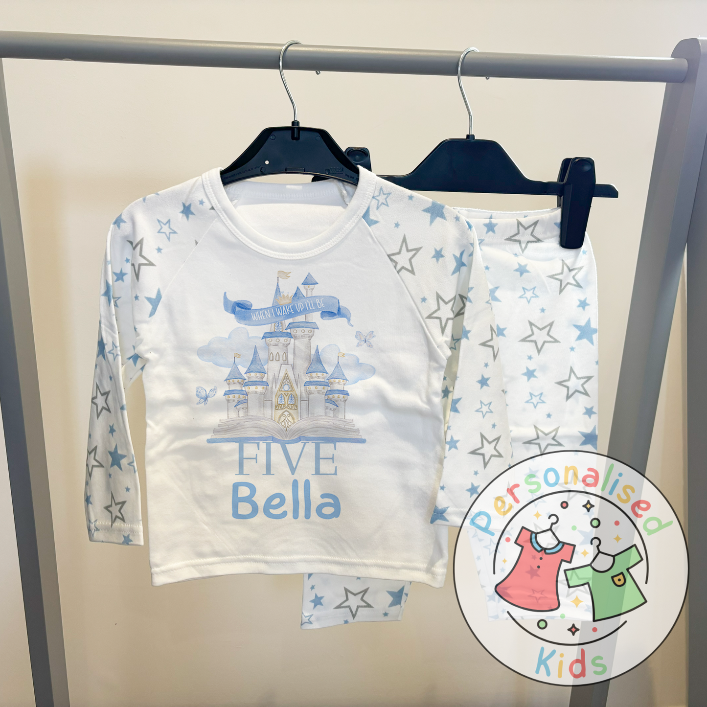 “When I Wake Up I Will Be…” Fairy Tale Castle Birthday Pyjamas – A Dreamy Way to Celebrate!