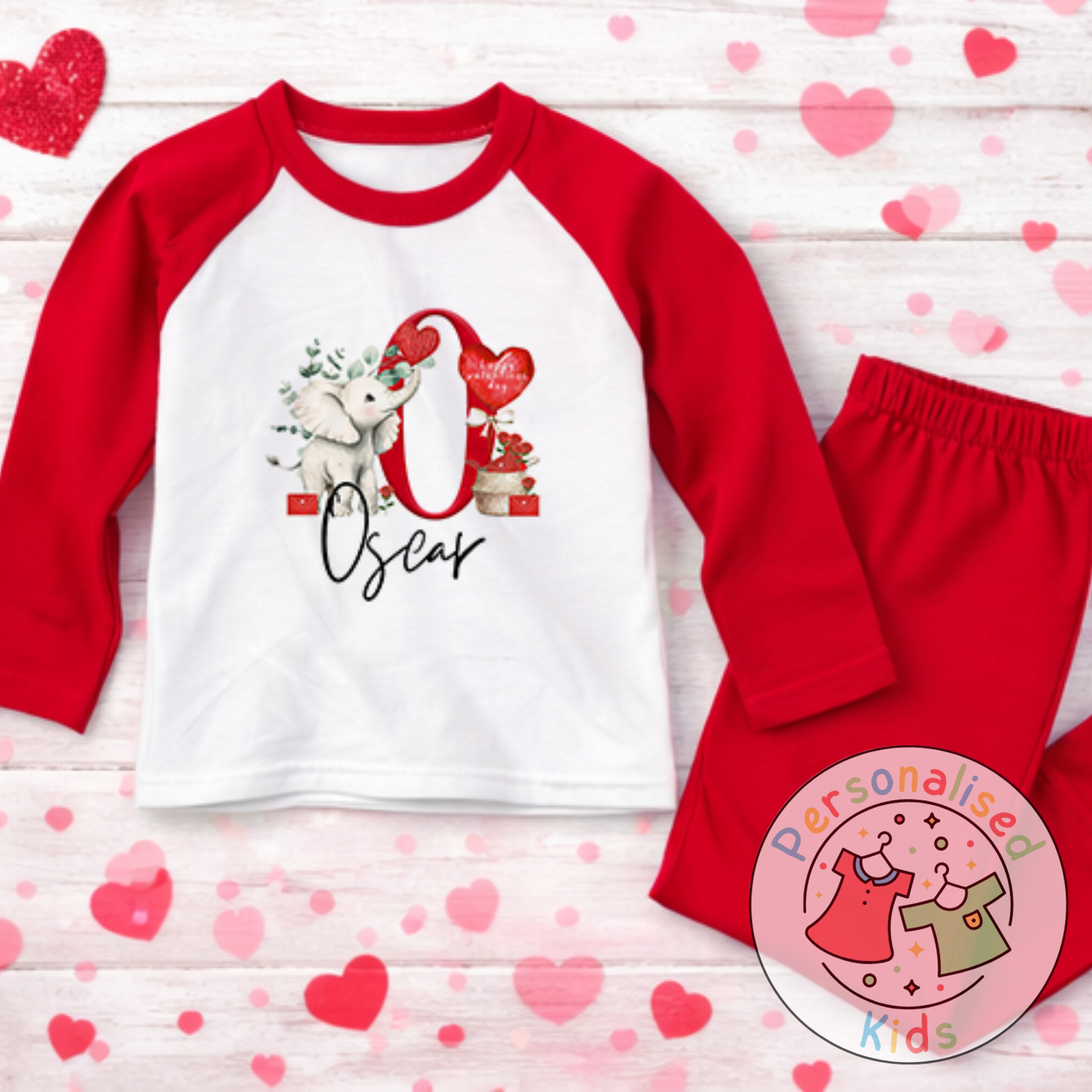 Personalised Valentine’s Pyjamas V012
