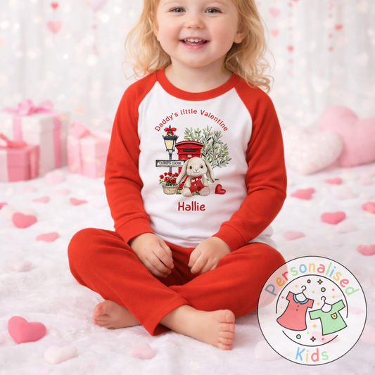 Personalised Valentine’s Pyjamas – Our Little Valentine V003