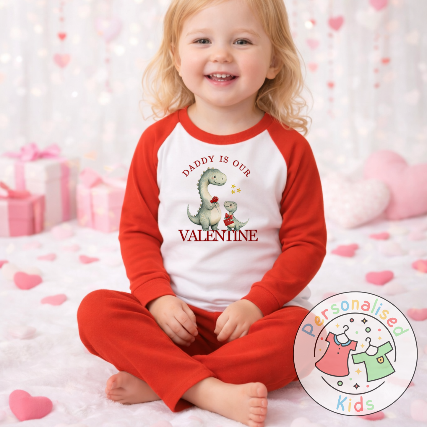 Personalised Valentine’s Pyjamas – Our Little Valentine V010