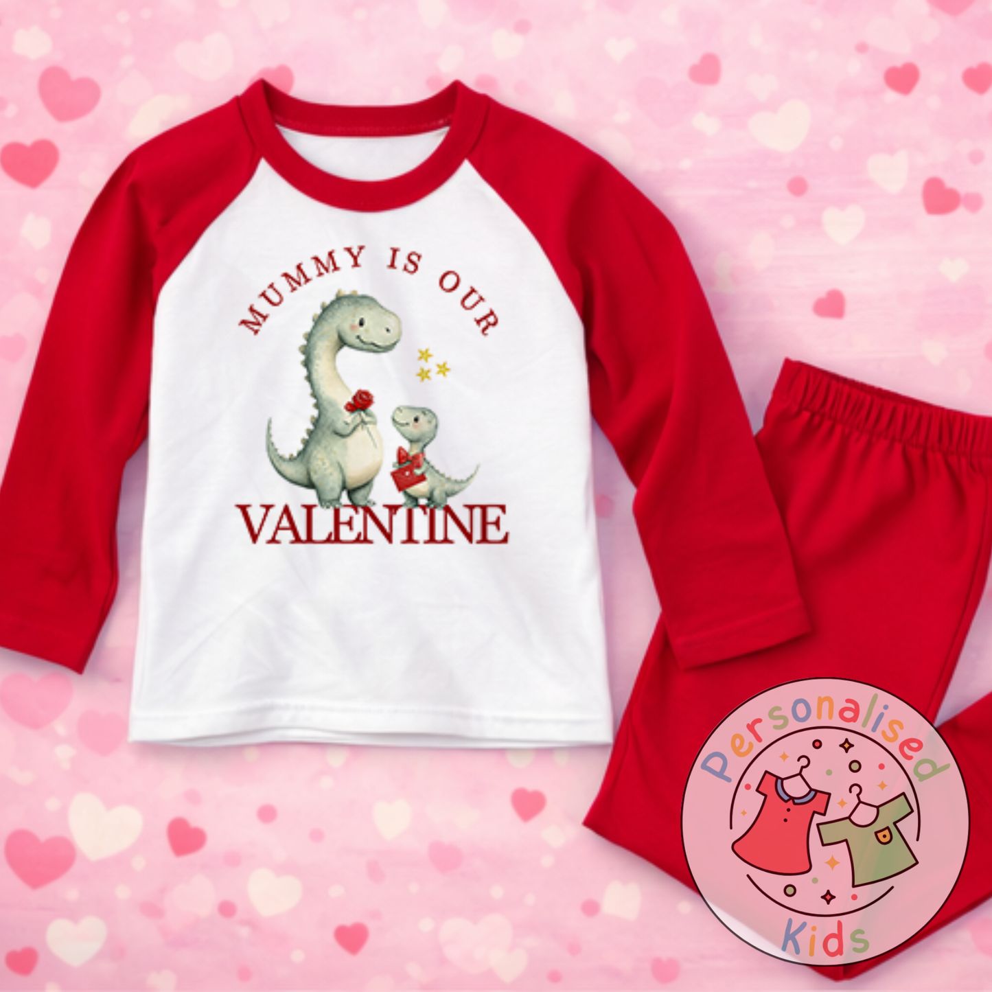 Personalised Valentine’s Pyjamas – Our Little Valentine V010