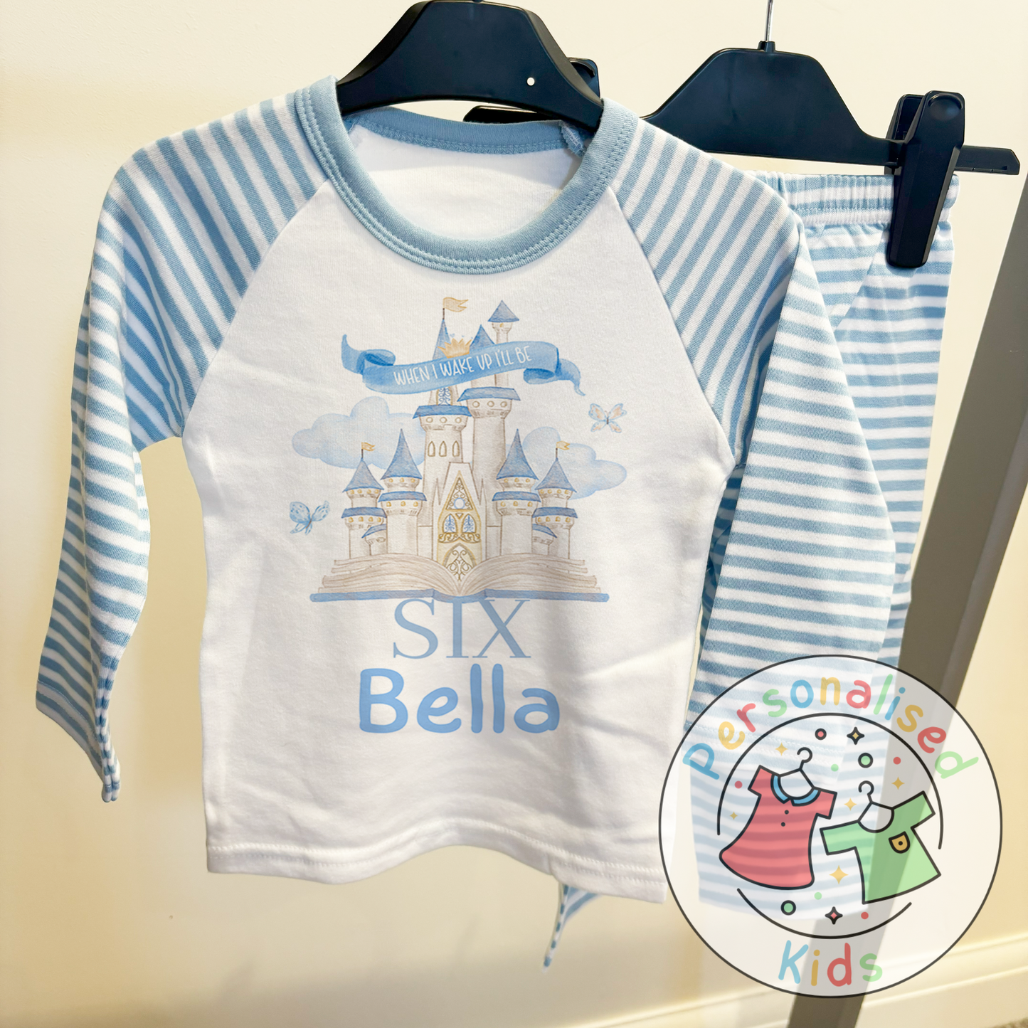 “When I Wake Up I Will Be…” Fairy Tale Castle Birthday Pyjamas – A Dreamy Way to Celebrate!