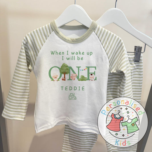 Personalized Farm Animal Birthday Pyjamas – Perfect for Little Farmers!