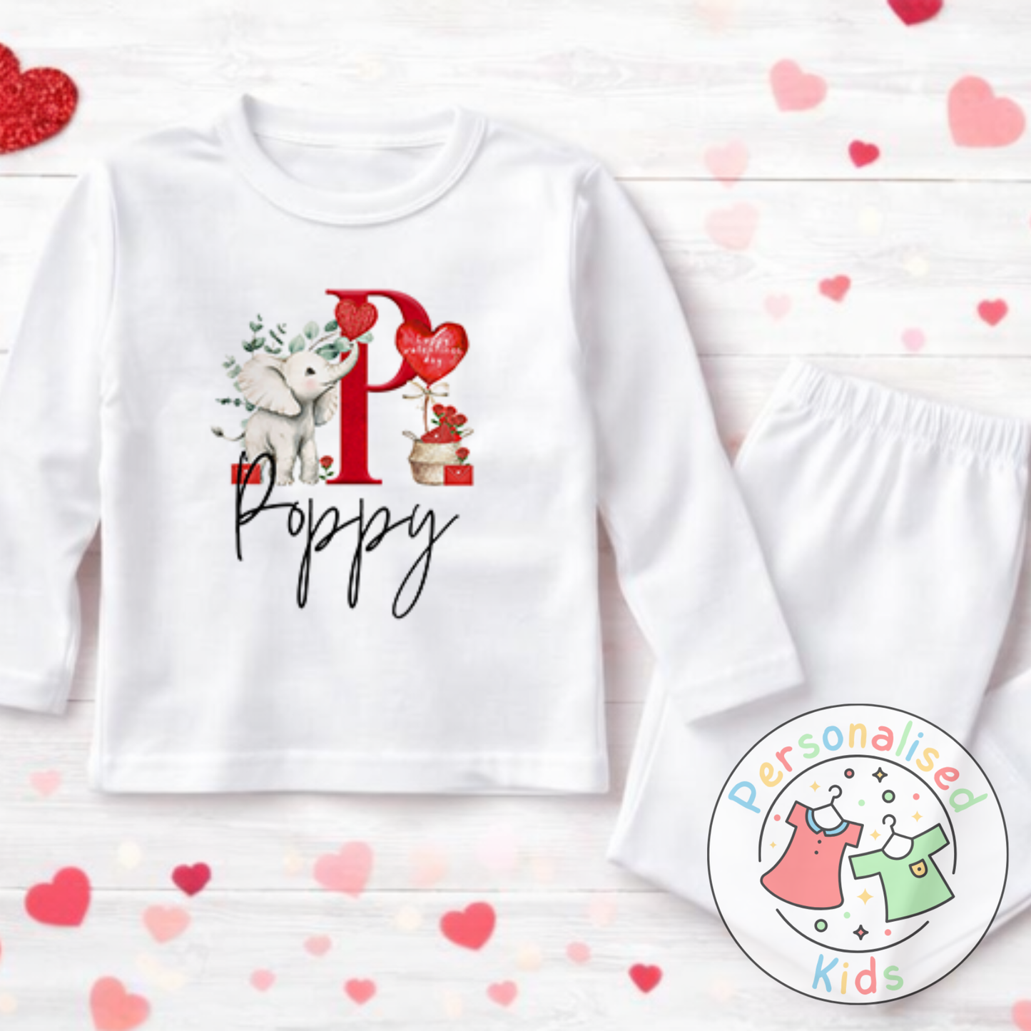 Personalised Valentine’s Pyjamas V012