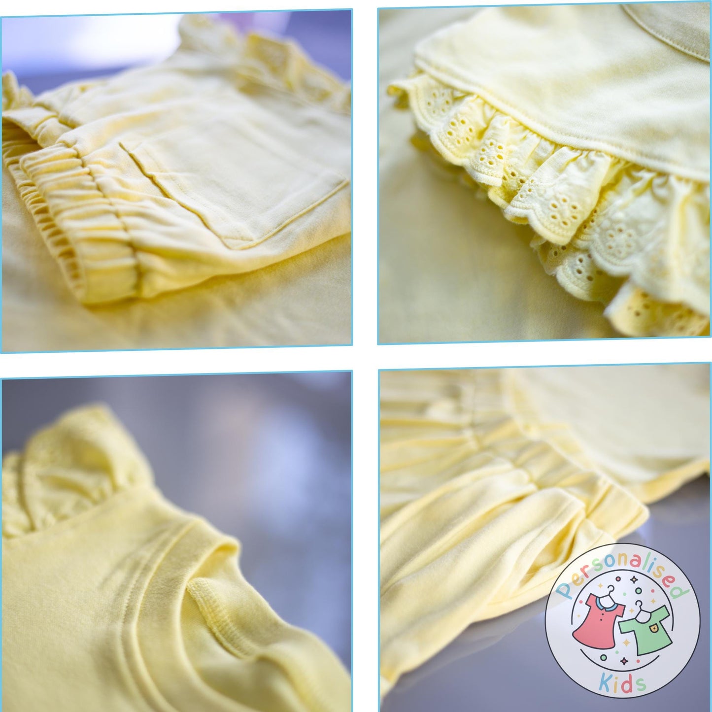 Adorable Girls Frilly Anglaise Summer Sets