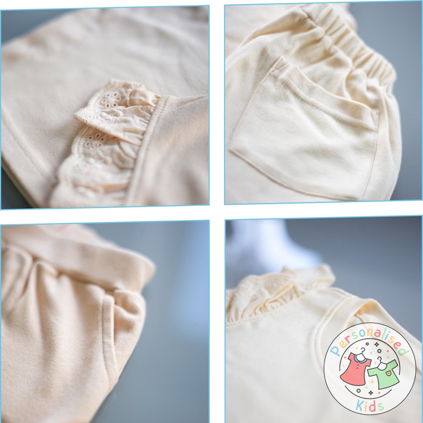 Adorable Girls Frilly Anglaise Summer Sets