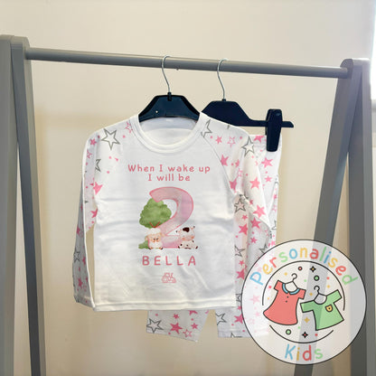 Personalized Farm Animal Birthday Pyjamas – Perfect for Little Farmers!