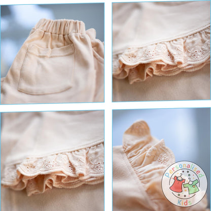 Adorable Girls Frilly Anglaise Summer Sets