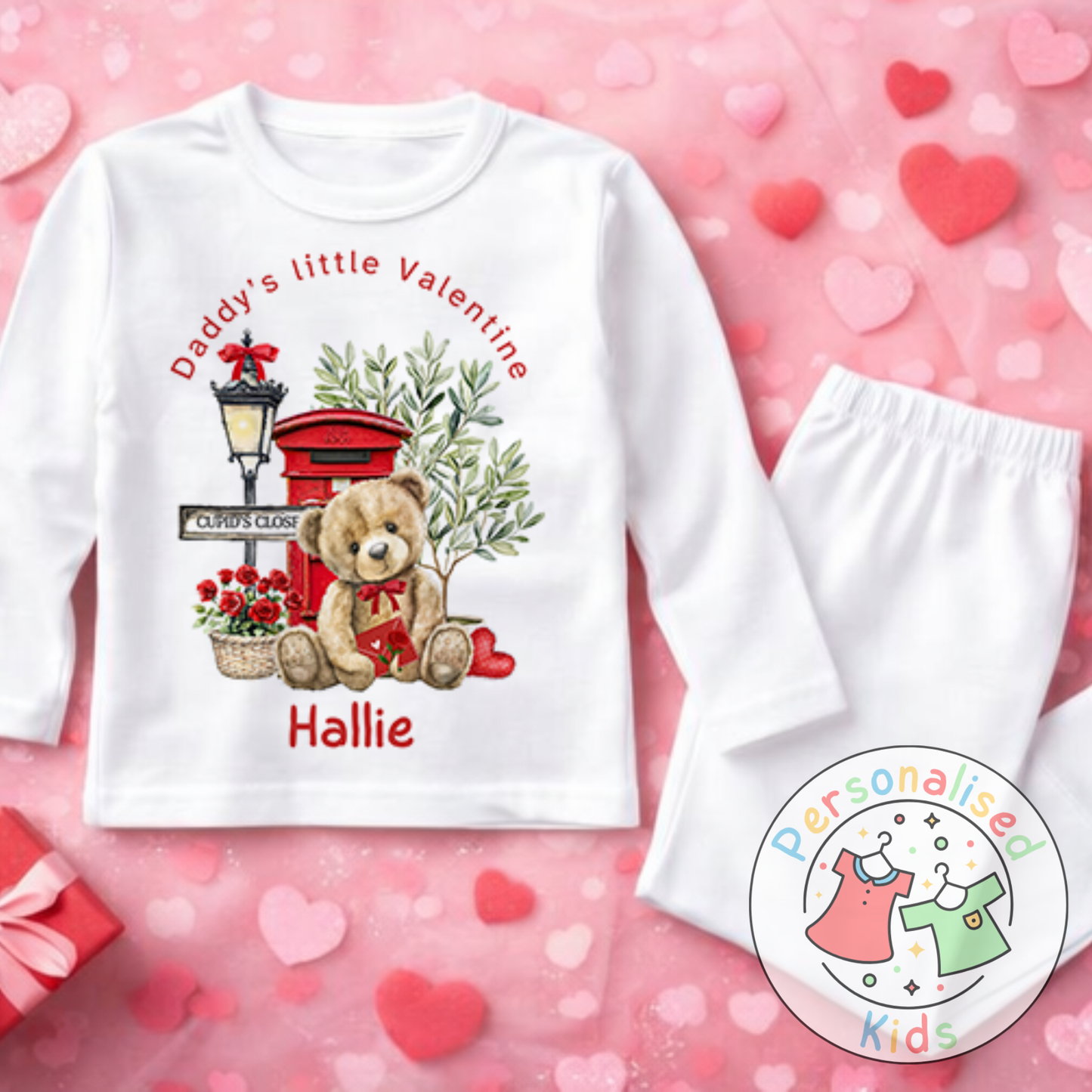 Personalised Valentine’s Pyjamas – Our Little Valentine V004