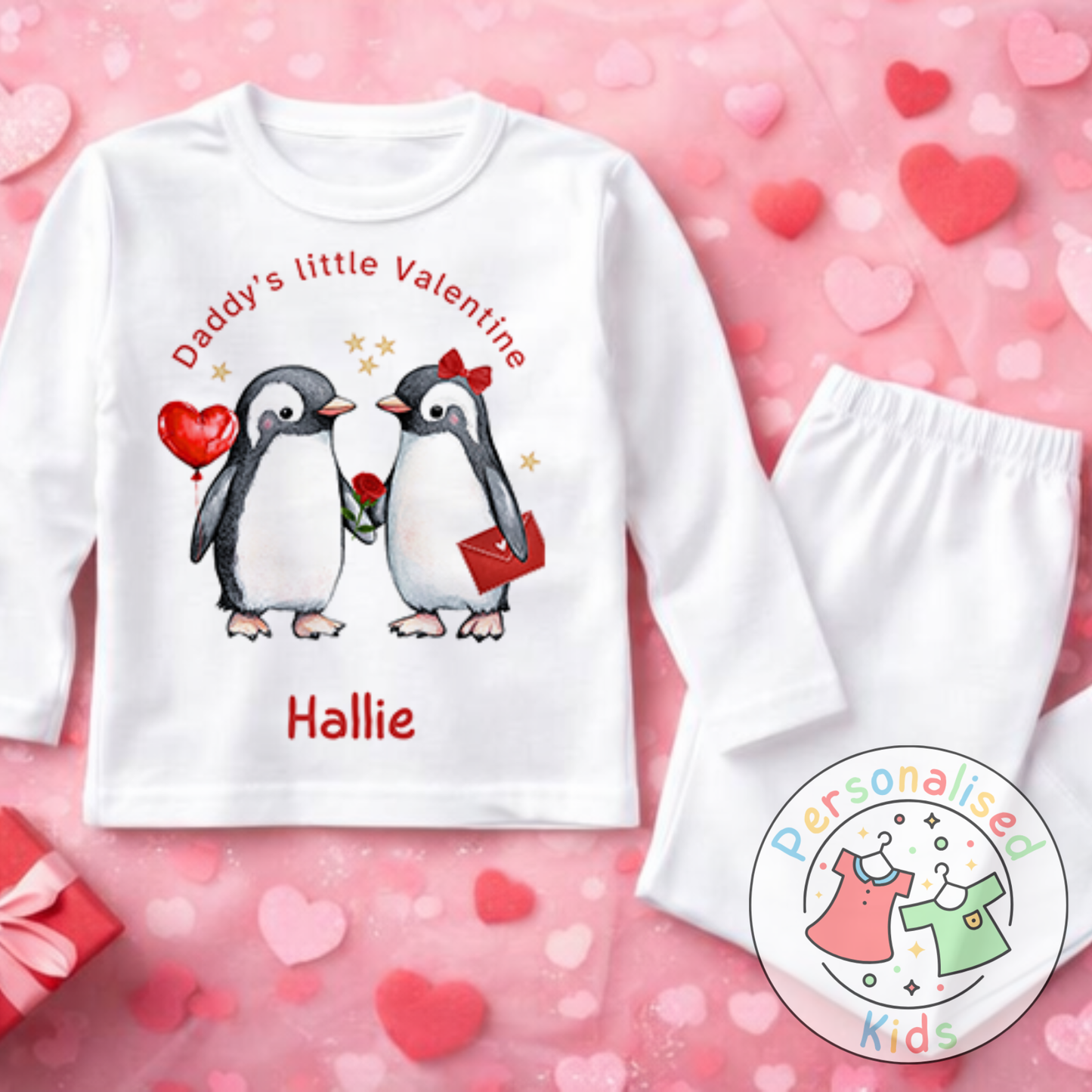 Personalised Valentine’s Pyjamas – Our Little Valentine V008