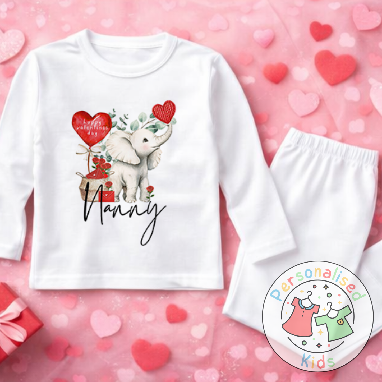 Personalised Valentine’s Pyjamas V013