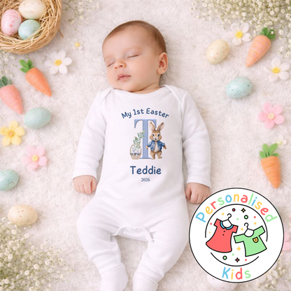 Personalised My 1st Easter Bunny Baby Outfit BE002