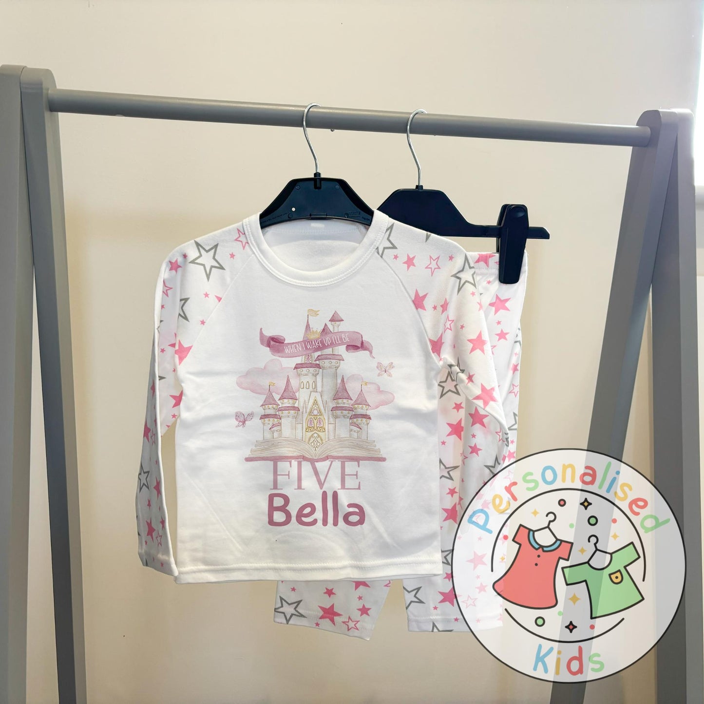 Personalized Fairy Tale Castle Pyjamas – Fit for a Little Princess!