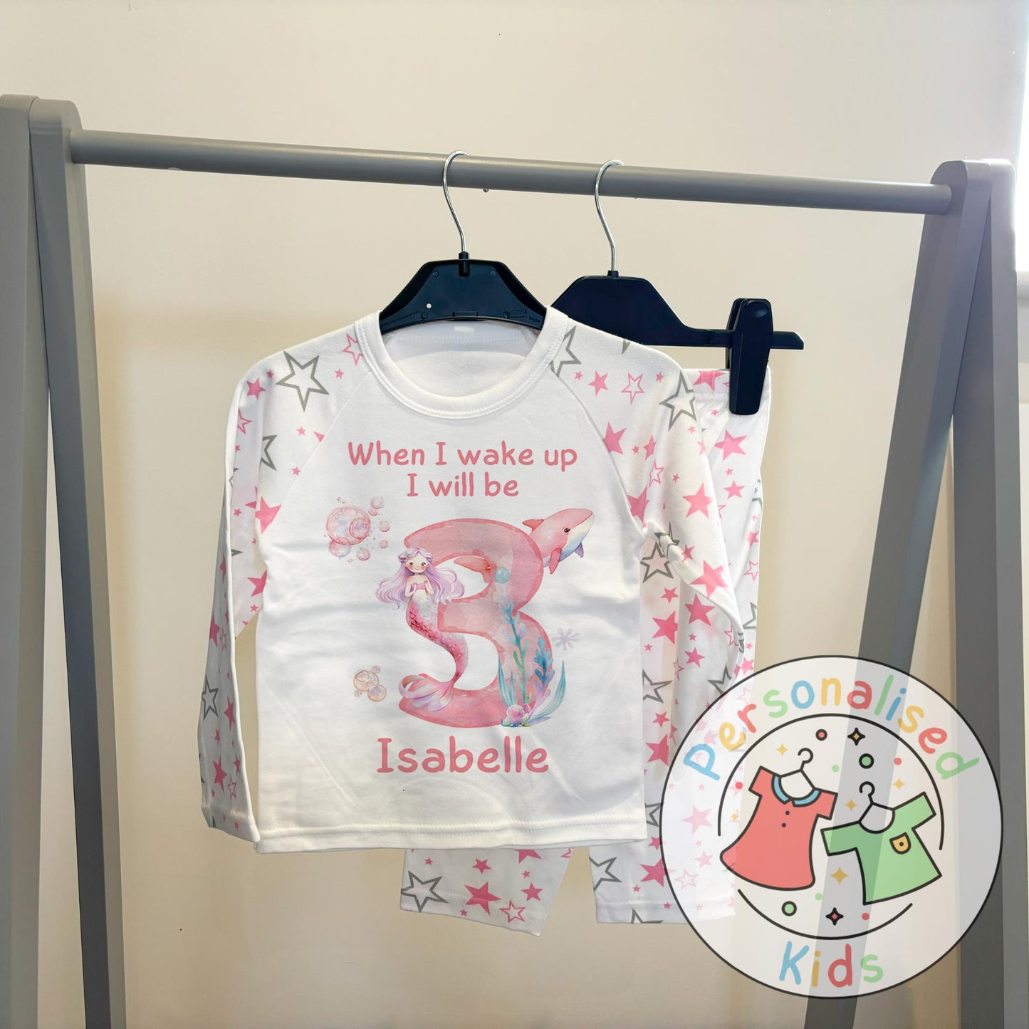 Personalized Mermaid Birthday Pyjamas – Magical Dreams for Your Little Mermaid!
