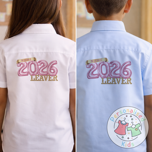 Personalised 2026 School Leavers Shirt SL001