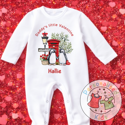 Personalised Valentine’s Baby Grow, T-Shirt, Bodysuit or Romper V001