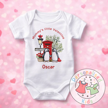 Personalised Valentine’s Baby Grow, T-Shirt, Bodysuit or Romper V001