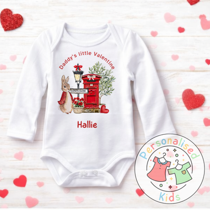Personalised Valentine’s Baby Grow, T-Shirt, Bodysuit or Romper V002