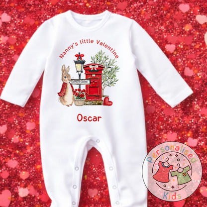 Personalised Valentine’s Baby Grow, T-Shirt, Bodysuit or Romper V002