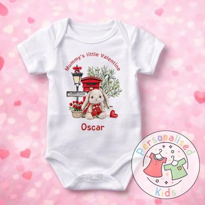 Personalised Valentine’s Baby Grow, T-Shirt, Bodysuit or Romper V003