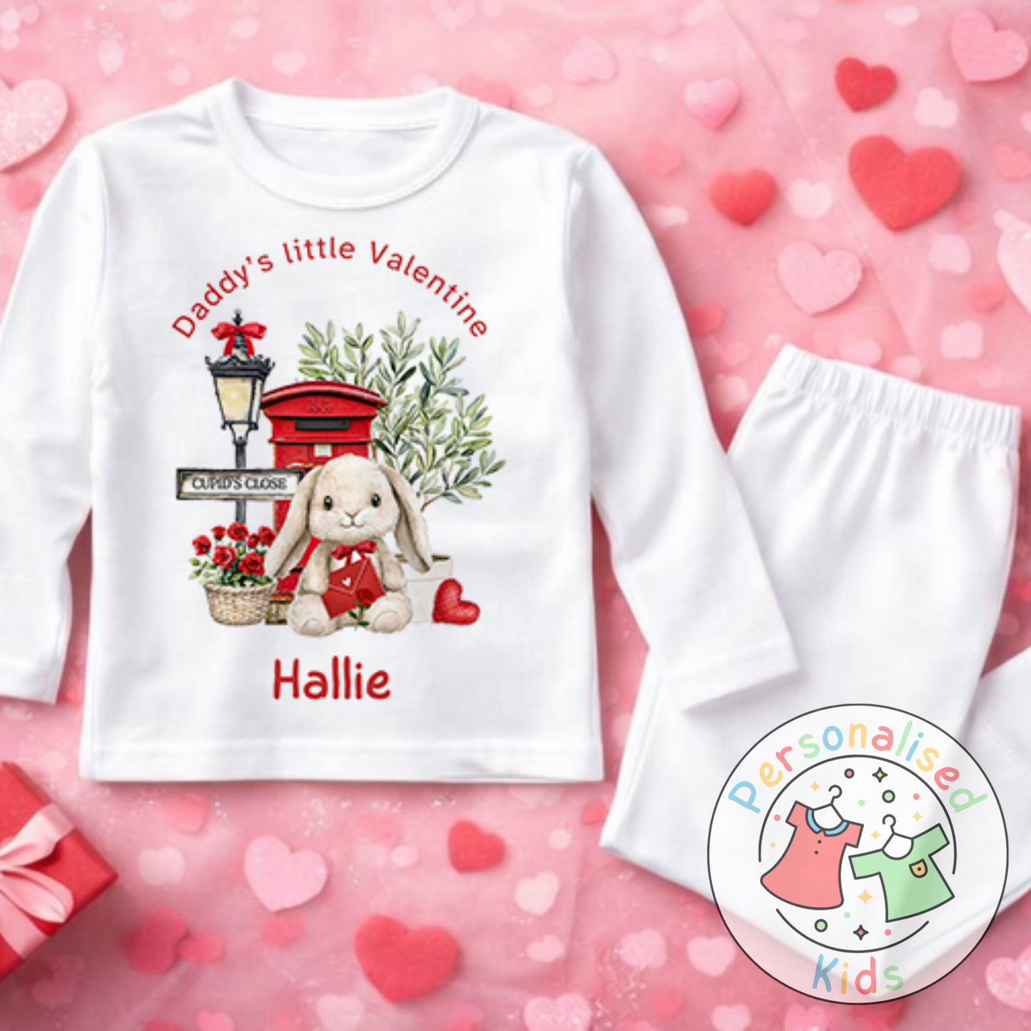 Personalised Valentine’s Pyjamas – Our Little Valentine V003