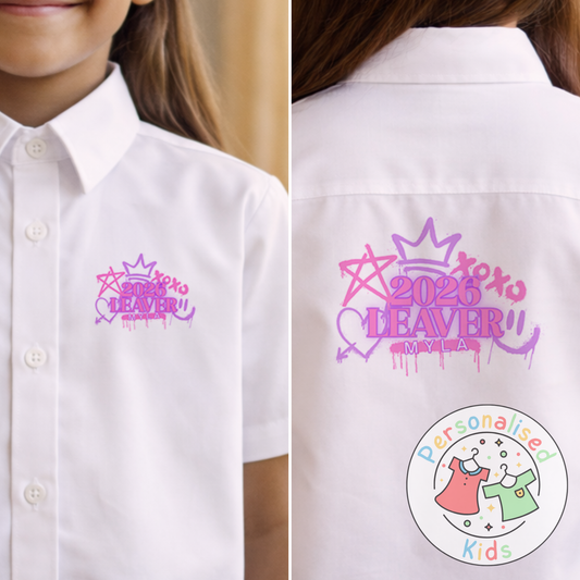 Personalised School Leaver 2026 Print Transfer SL004