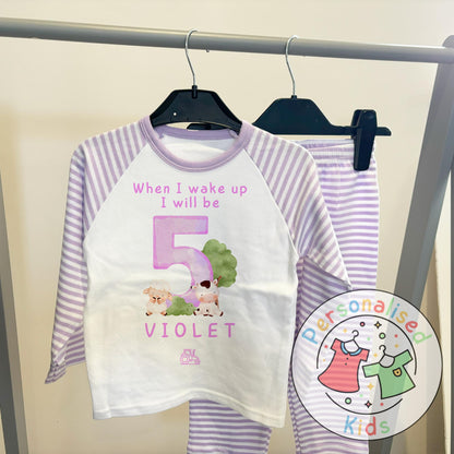 Personalized Farm Animal Birthday Pyjamas – Perfect for Little Farmers!