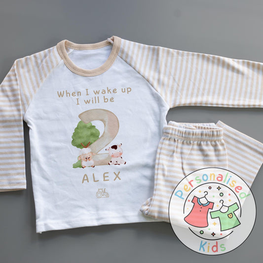 Personalized Farm Animal Birthday Pyjamas – Perfect for Little Farmers!