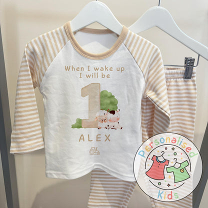 Personalized Farm Animal Birthday Pyjamas – Perfect for Little Farmers!