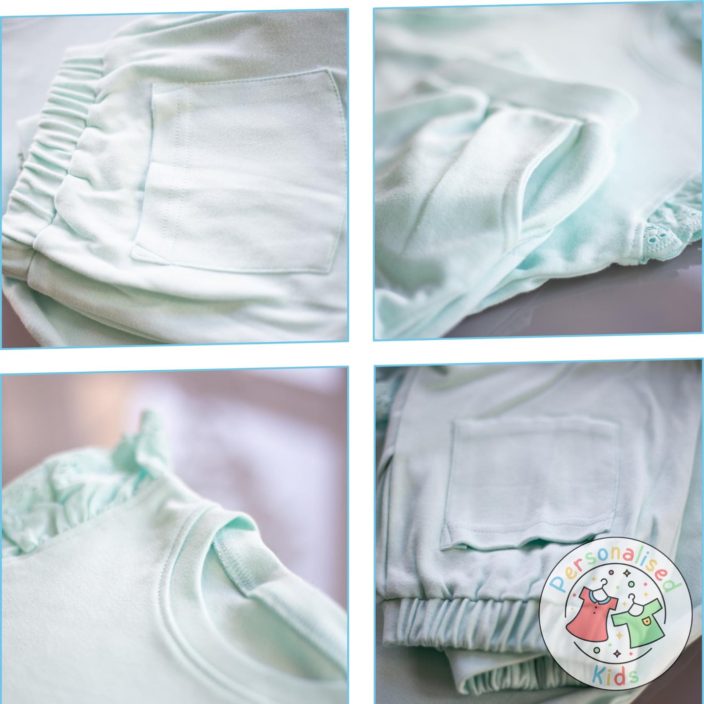 Adorable Girls Frilly Anglaise Summer Sets