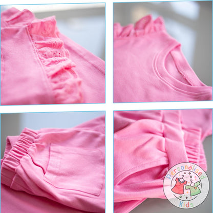 Adorable Girls Frilly Anglaise Summer Sets