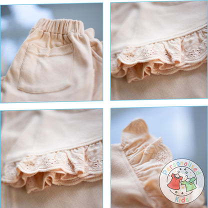 Adorable Girls Frilly Anglaise Summer Sets