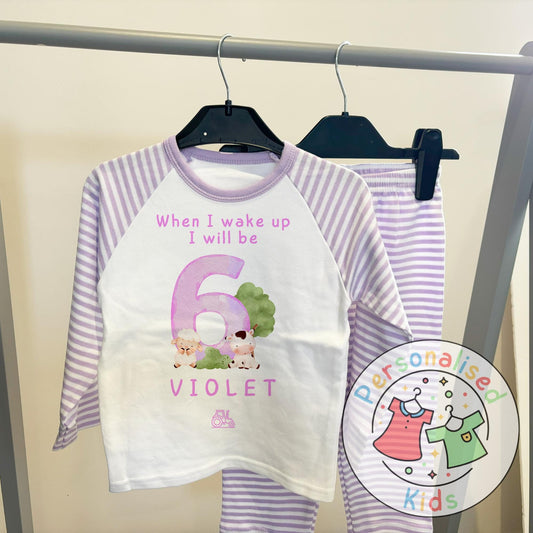 Personalized Farm Animal Birthday Pyjamas – Perfect for Little Farmers!