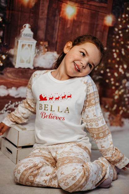 Christmas Onesie Pj, Red Christmas Pjs Baby, Matching Family pyjamas, Personalised Christmas Pyjamas – Matching Family Set CD061