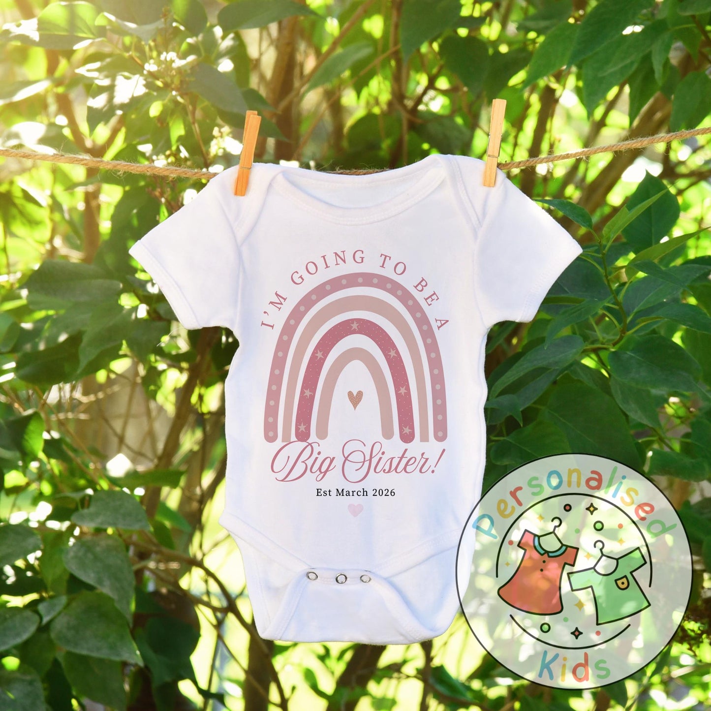Celebrate the sweetest promotion with our adorable "Promoted to Big Sister" outfits – perfect for pregnancy announcements, sibling reveal photos, or a thoughtful gift for the newest big sibling!