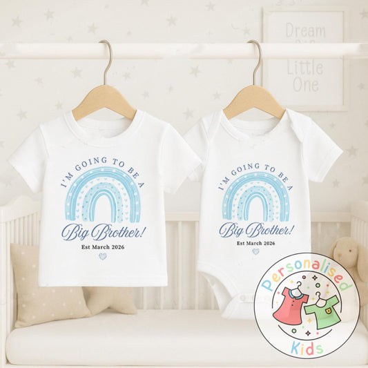 Celebrate the sweetest promotion with our adorable "Promoted to Big Brother" outfits – perfect for pregnancy announcements, sibling reveal photos, or a thoughtful gift for the newest big sibling!