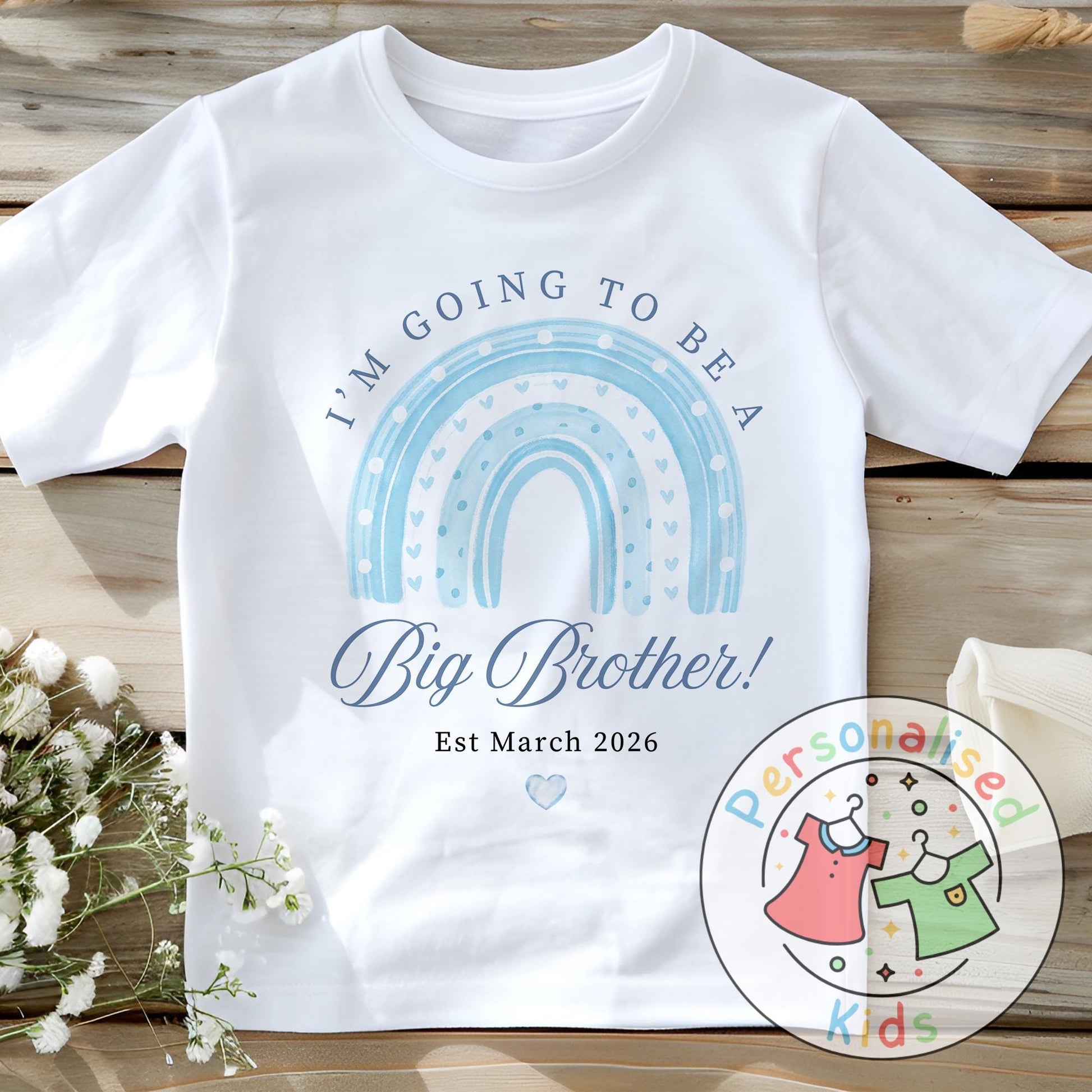 Celebrate the sweetest promotion with our adorable "Promoted to Big Brother" outfits – perfect for pregnancy announcements, sibling reveal photos, or a thoughtful gift for the newest big sibling!