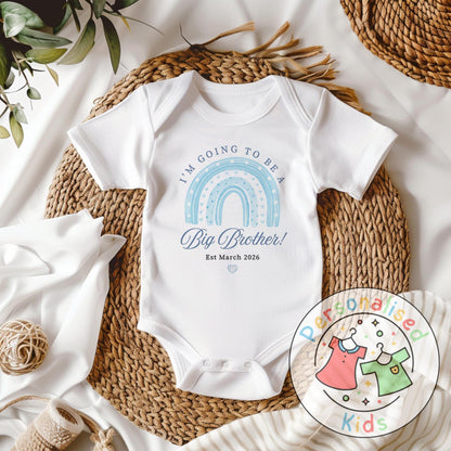 Celebrate the sweetest promotion with our adorable "Promoted to Big Brother" outfits – perfect for pregnancy announcements, sibling reveal photos, or a thoughtful gift for the newest big sibling!