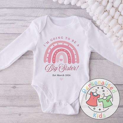 Celebrate the sweetest promotion with our adorable "Promoted to Big Sister" outfits – perfect for pregnancy announcements, sibling reveal photos, or a thoughtful gift for the newest big sibling!