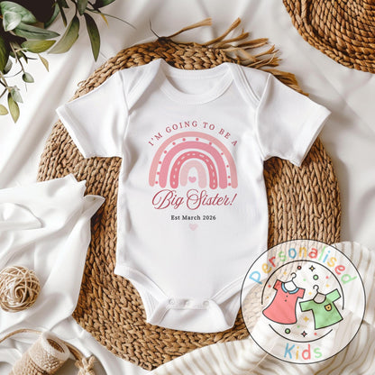 Celebrate the sweetest promotion with our adorable "Promoted to Big Sister" outfits – perfect for pregnancy announcements, sibling reveal photos, or a thoughtful gift for the newest big sibling!