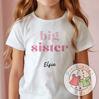 Celebrate the sweetest promotion with our adorable "Promoted to Big Sister" or "Promoted to Big Brother" outfits – perfect for pregnancy announcements, sibling reveal photos, or a thoughtful gift for the newest big sibling!